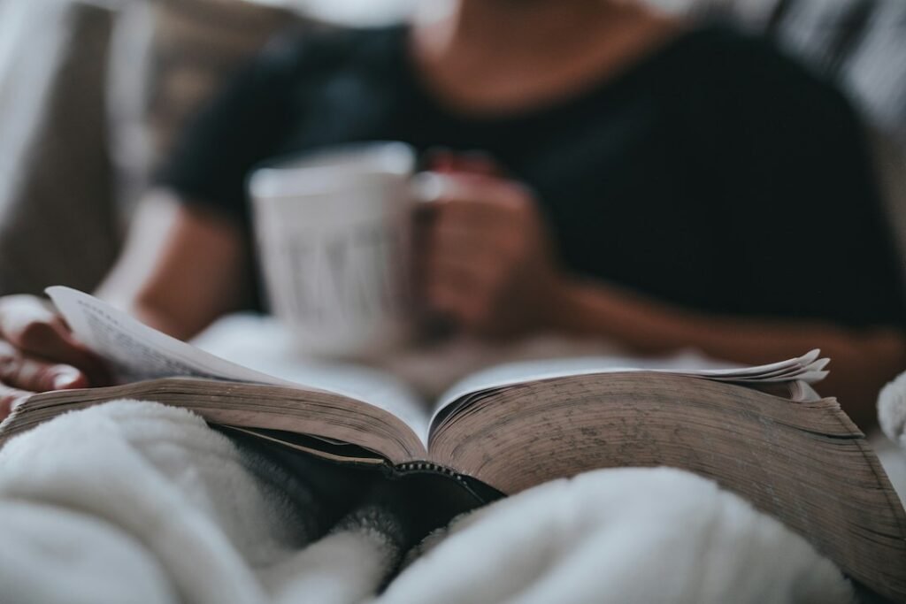 person relaxing